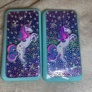 Unicorn Claire’s Phone Cases makeup kit bundle of 2